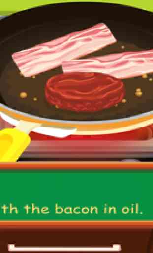 Tessa’s Hamburger - aprender a hacer Hamburgues en este juego de cocina para niños 2