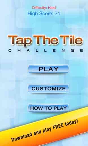 Toque Desafío Azulejo Libre (Tap The Tile Challenge Free) - Dedo Rápido Tocar Juego de Reflex Visual 3