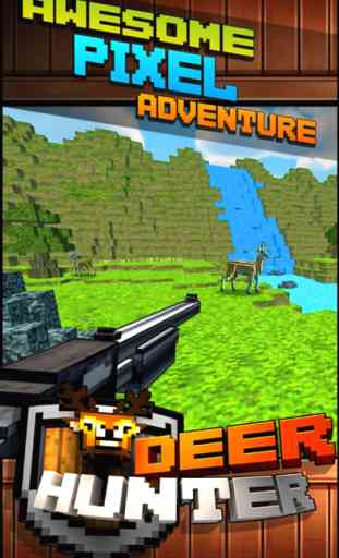 Salvaje ciervos supervivencia de la caza Pixel Mundial 2016 - Mini Shoot-er 1