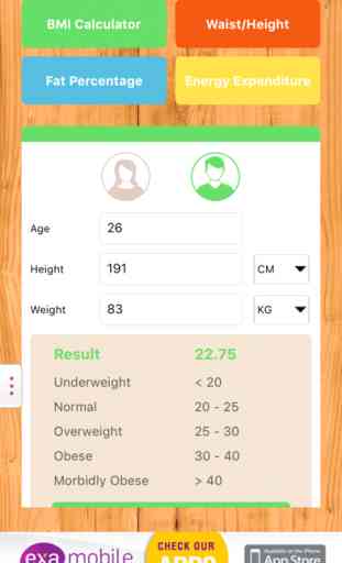 BMI Calculator: perfect weight 2