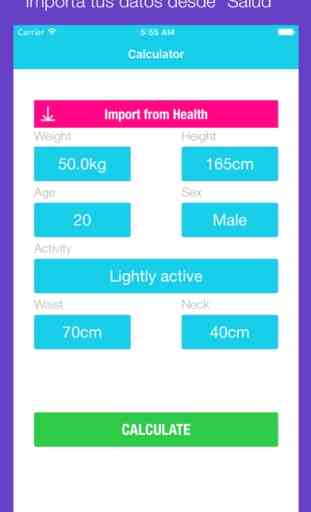 FitCalcualtor - Calcula tu peso ideal e IMC (índice de masa corporal) 1