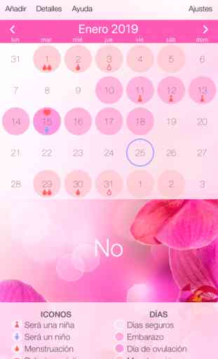 Calendario ciclo menstrual 3