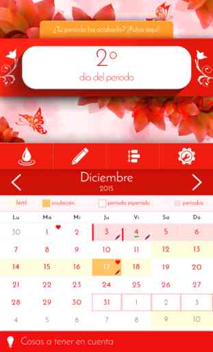 Diario menstrual - Calendario 1